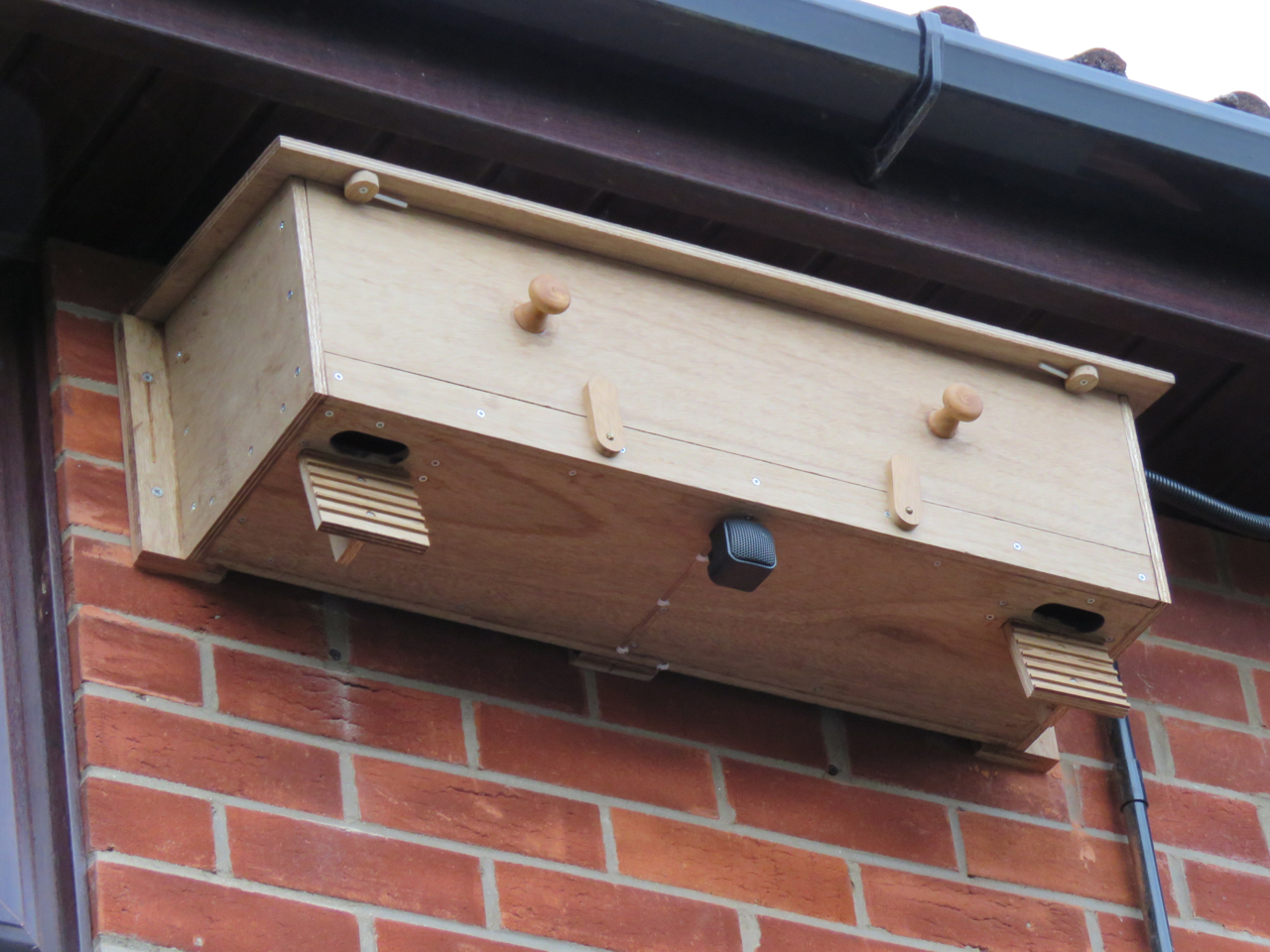 The Swift Nestbox in place.
